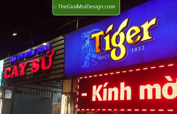 bảng hiệu tiger