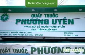 biển quầy thuốc tây đẹp