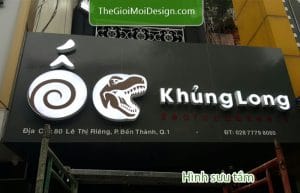 biển quảng cáo bán ốc