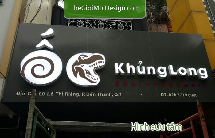 biển quảng cáo bán ốc