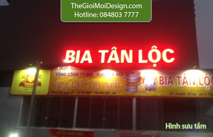 biển quảng cáo bia hơi